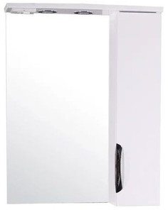 Зеркальный шкаф 57,4х78,1 см белый ASB-Mebel Миранда АСБ мебель
