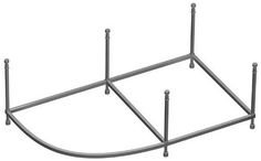 Монтажный комплект к ванне Hall Angular 150х100 см Roca ZRU9302868