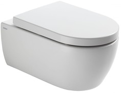 Подвесной безободковый унитаз с сиденьем микролифт SSWW CT2039V