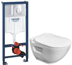 Комплект подвесной унитаз Bien Harmony HRKA052N2VP0W3000 + система инсталляции Grohe 38721001