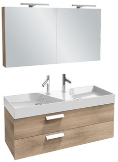 Тумба белый блестящий 120*45 см 2 ящика Jacob Delafon Rythmik EB1305-G1C