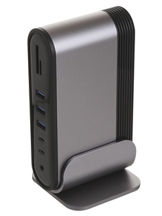 Хаб USB Baseus Working Station Multifunctional Type-C HUB Adapter CN+UK+EU Dark Grey CAHUB-BG0G