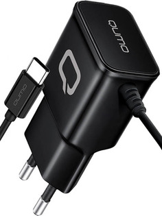 Зарядное устройство Qumo Energy 2.1A + Type-C Charger 0025 Black 30549