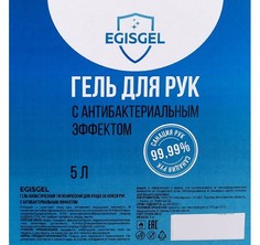 Антисептик для рук Egisgel 5 литров - 99.99%!