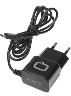 Зарядное устройство Qumo Energy 2.1A + MicroUSB Charger 0024 Black 30548