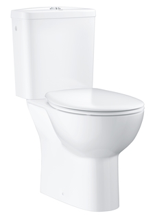Унитаз напольный, готовый комплект, GROHE Bau Ceramic, альпин-белый, (39347000)
