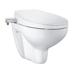 Комплект 2 в1 GROHE Bau: сиденье-биде, подвесной безободковый унитаз, альпин-белый (39651SH0)