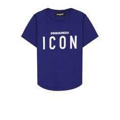 Хлопковая футболка с принтом Dsquared2