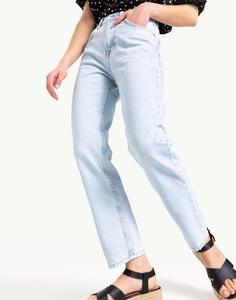 Голубые зауженные джинсы с высокой талией Gloria Jeans