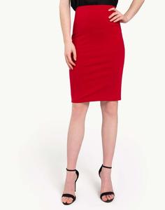 Красная юбка-карандаш с разрезом Gloria Jeans