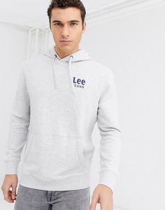 Худи серого цвета с логотипом Lee Jeans-Серый