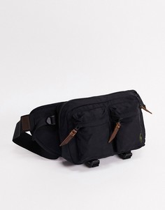 Черная сумка-кошелек на пояс с контрастным логотипом Polo Ralph Lauren-Черный