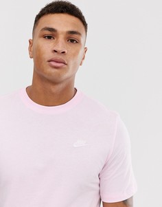 Розовая футболка Nike Club-Розовый