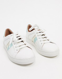 Белые кеды на платформе с полосками Carvela-Белый