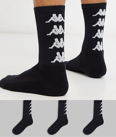 Набор из 3 пар носков с логотипом Kappa-Черный