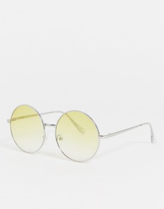 Желтые круглые солнцезащитные очки Jeepers Peepers-Желтый