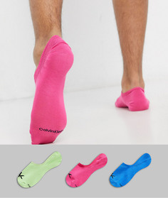 Набор из 3 пар невидимых носков Calvin Klein-Мульти
