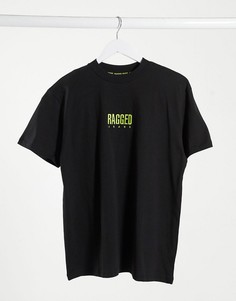 Черная футболка с логотипом The Ragged Priest Jeans-Черный