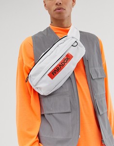 Белая сумка-кошелек на пояс с надписью ASOS DESIGN-Белый