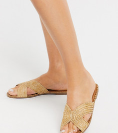 Плетеные сандалии для широкой стопы Co Wren-Бежевый