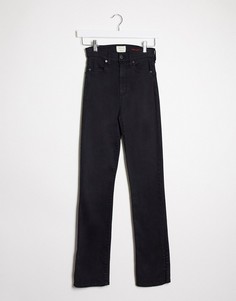 Черные расклешенные джинсы с завышенной талией Alice & Olivia Jeans-Черный цвет