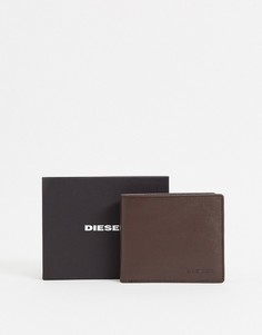 Коричневый кошелек для монет с логотипом Diesel