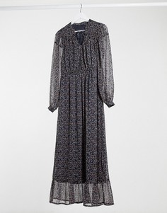 Ярусное платье макси с принтом Vero Moda-Мульти