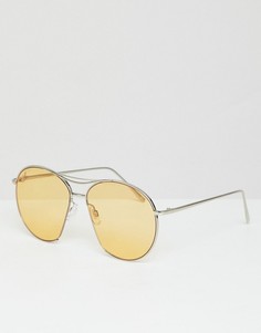 Круглые солнцезащитные очки с желтыми стеклами Jeepers Peeper-Желтый