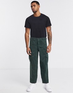 Свободные брюки карго цвета хаки прямого кроя Mossimo-Зеленый