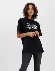 Футболка с логотипом Cheap Monday Uni speech-Черный