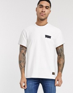 Белая футболка с принтом Levis Skateboarding-Белый