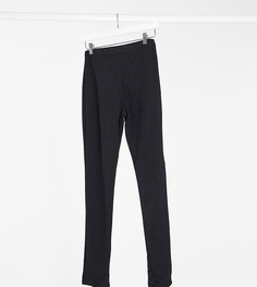 Черные узкие брюки с разрезами Fashionkilla Maternity-Черный