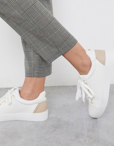 Бело-розовые кроссовки на шнуровке Carvela-Neutral