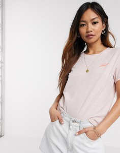 Розовая футболка с надписью Levis-Розовый