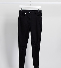 Черные джинсы скинни с рваными коленями Parisian Tall-Черный цвет