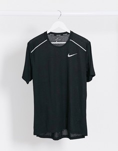 Черная футболка Nike Running Breathe Rise-Черный