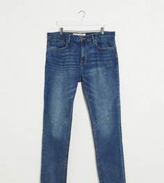 Узкие синие джинсы с рваной отделкой New Look PLUS-Синий