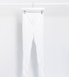 Белые узкие брюки с разрезами Fashionkilla Maternity-Белый