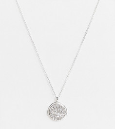 Серебряное ожерелье с подвеской в виде монеты Kingsley Ryan-Серебристый
