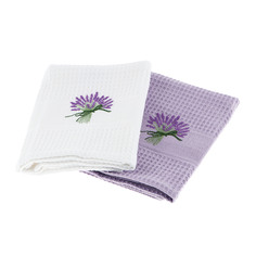 Набор кухонных полотенец Asil 45x70 2шт lavan white/lila