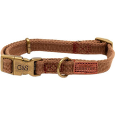 Ошейник для собак Great&Small Canvas 25x450-680 мм Коричневый