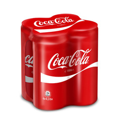 Напиток газированный Coca-Cola 4 шт*330 мл
