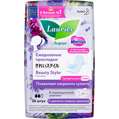 Ежедневные прокладки Laurier Beauty Style Blossom с цветочно-ягодным ароматом, 36 шт