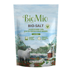 Эко соль для всех типов посудомоечных машин BioMio BIO-SALT Предотвращает накипь и известковый налет, 1000 г