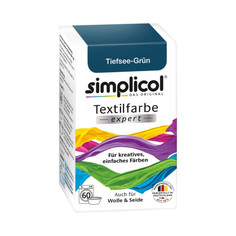 Краска для окрашивания текстиля, шерсти, шелка Simplicol Expert морская