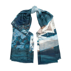 Палантин Labbra голубой 90x180 см