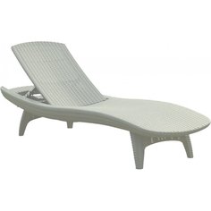 Шезлонг Keter Pacific белый 197х75х40 см