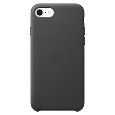 Чехол для смартфона Apple iPhone SE 2020 Leather Case, чёрный
