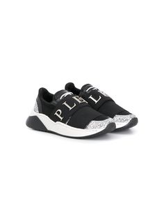 Philipp Plein Junior кроссовки с ремешком и логотипом