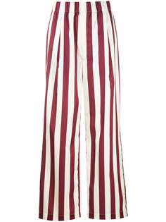 Jejia полосатые брюки широкого кроя